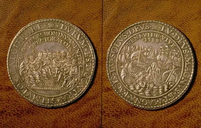 Medaille zur Erinnerung an die Niederlage der Spanischen Armada, 1588 (Silber)