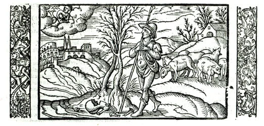 Monat Januar aus einem Hirtenkalender, 1579