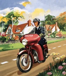Motorradpolizei