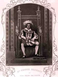 Mr. George Bennett als König Heinrich der Achte, im Stück von William Shakespeare (1564-1616)