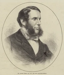 Mr. George Jessel, QC, MP, der neue Generalstaatsanwalt (Gravur)