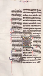 Ms.27, f.132v: Seite aus einer glossierten Kopie des Neuen Testaments