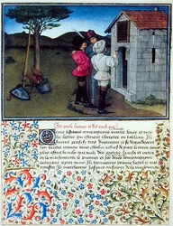 Ms. 2597 Herz, Verlangen und Großzügigkeit vor der Hütte des Seufzenden Kummers, Faksimile-Ausgabe von 