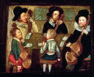 Musiker im Wadley House (Detail)
