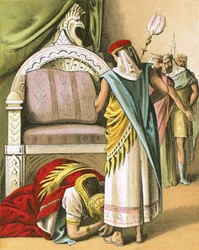 Nebukadnezar verehrt Daniel