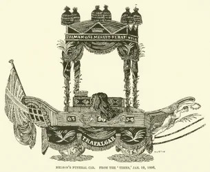 Nelsons Leichenwagen, aus der Times