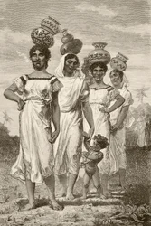 Paraguayische Landmädchen des 19. Jahrhunderts