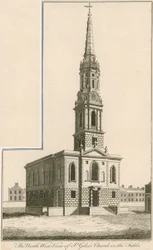 Nordwestansicht der St Giles Kirche in the Fields, London