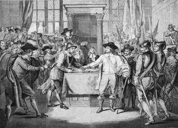 Oliver Cromwell löst das Lange Parlament auf