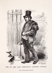 Einer der wenigen verbleibenden Schornsteinfeger, nach dem Daguerreotypie von Richard Beard, Illustration aus London Labour and London Poor von Henry Mayhew, veröffentlicht 1862