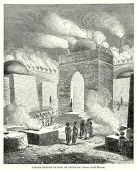 Parsee-Feuertempel in Atech-Ga