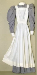 Teil einer Krankenpflegeruniform, die Helen Riddick während ihrer Zeit an der Nightingale Training School im St. Thomas Hospital gehörte, ca. 1896