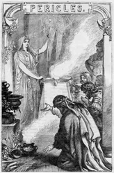 Perikles, Prinz von Tyrus - Illustration in „Gesammelte Werke von William Shakespeare“ 1866 - Die Illustrationen und die allgemeine Form dieser Ausgabe sind von Cassell