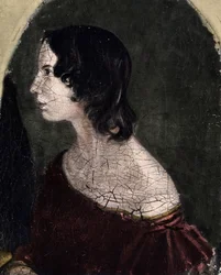 Porträt von Emily Jane Brontë, britische Dichterin und Schriftstellerin (1818-1848). National Portrait Gallery