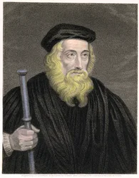 Porträt von John Wycliffe, graviert von James Posselwhite nach einem Druck von G. White, veröffentlicht von William Mackenzie