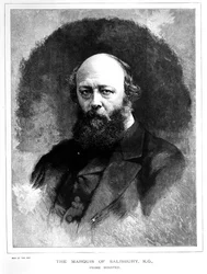 Porträt von Robert Arthur Talbot Gascoyne Cecil (1830-1903), Marquis von Salisbury und Premierminister