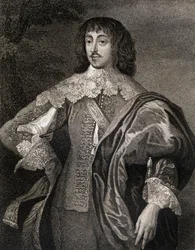 Porträt von William Villiers (1613-43) Viscount Grandison, aus Lodges British Portraits, 1823