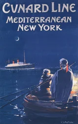 Plakat für die Cunard Line