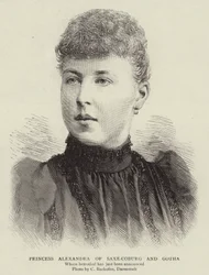 Prinzessin Alexandra von Sachsen-Coburg und Gotha (Stich)
