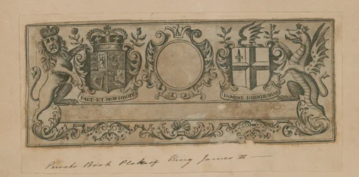 Privates Buchzeichen von König James II