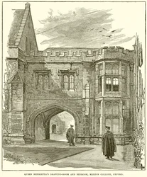 Königin Henriettas Salon und Schlafzimmer, Merton College, Oxford