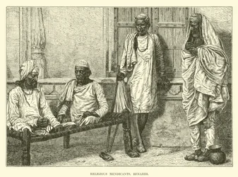 Religiöse Bettler, Benares