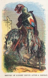 Rückkehr von Robert Bruce nach einer Niederlage