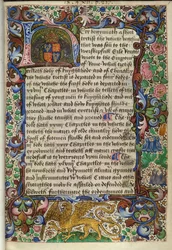 Royal 18 A. XII fol.1 Illuminierte Initiale 