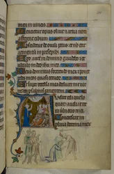 Royal MS 2 B VII f.288r, aus dem Queen Mary Psalter