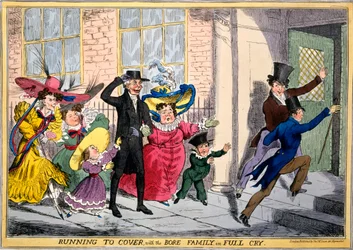 Running to Cover with the Bore Family in Full Cry, ca. 1830