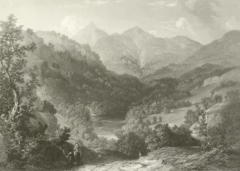 Szene am Tummel, in der Nähe von Benurackie