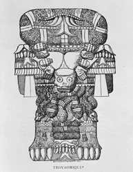 Skulptur der Göttin Coatlicue, aus 