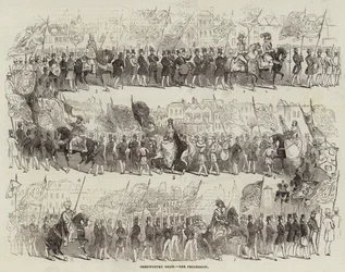 Shrewsbury Show, die Prozession (Stich)