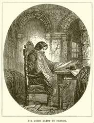 Sir John Eliot im Gefängnis