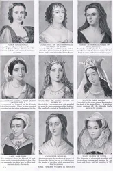 Einige berühmte Frauen in der Geschichte, Illustration aus Hutchinsons History of the Nations, ca. 1910