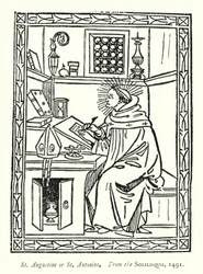 St. Augustinus oder St. Antonino, aus den Soliloquii