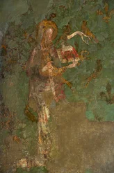 Johannes der Täufer (Detail des Wandgemäldes im Byward Tower)