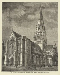 Kathedrale von St. Mary, Edinburgh, von Südwesten