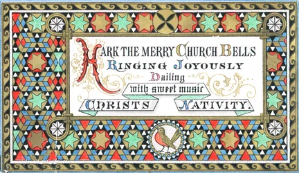 Sterne und Muster, Weihnachtskarte