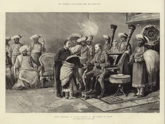 Staatsempfang der einheimischen Prinzen