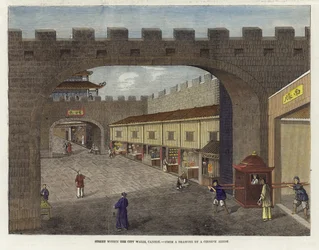 Straße innerhalb der Stadtmauern, Kanton