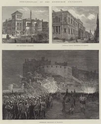 Dreihundertjahrfeier der Universität Edinburgh (Gravur)