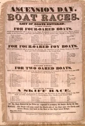 Programm des Himmelfahrtstag-Bootrennens, 6. Mai 1850