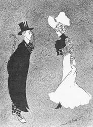 Die nackte Tatsache, Illustration aus The King, 25. Mai 1901