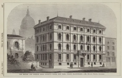 Das Haus der British and Foreign Bible Society, New Earl Street, Blackfriars, Mr. Edward I