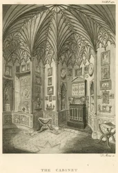 Das Kabinett in Strawberry Hill, Twickenham, London