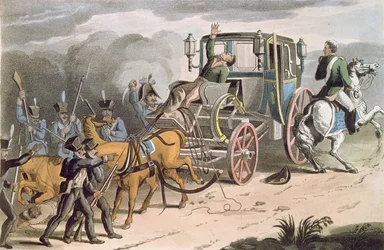 Die Eroberung von Bonapartes Kutsche bei Waterloo, 18. Juni 1815