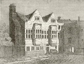 Der Gerichtshof des Sternkammer, Westminster, aus 