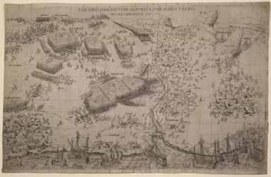 Der englische Sieg gegen die Schotten bei Muskelbroghe 1547