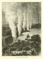 Die Wasserfälle des Sambesi